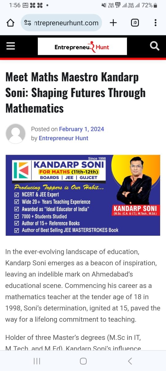 Maths Tuition Centres in Ahmedabad